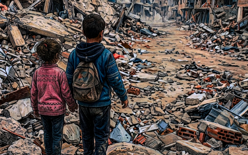 “Il rock dei bambini” di dibij: un grido contro la guerra